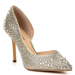 GIANNI BINI Rhinestoned Heels